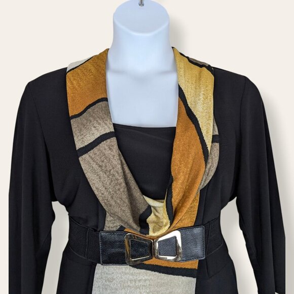 Frank Lyman Cowl Neck Belted Top - Picture 3 of 9